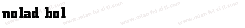 nolad bold字体转换